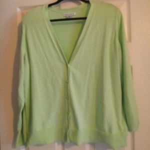 Mint Green Cardigan with Buttons